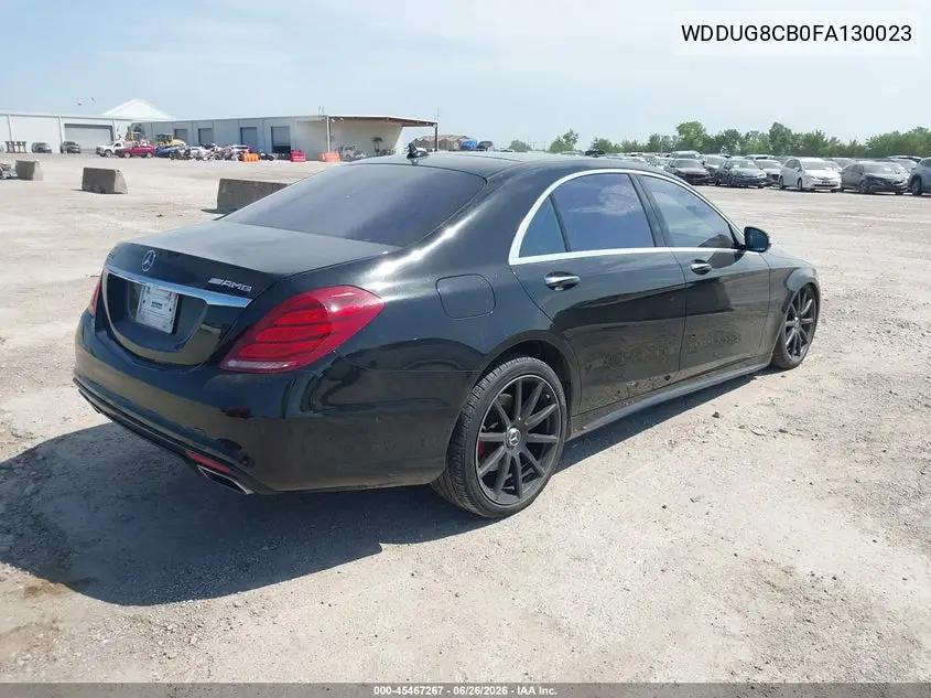 2015 Mercedes-Benz S 550 VIN: WDDUG8CB0FA130023 Lot: 45467267