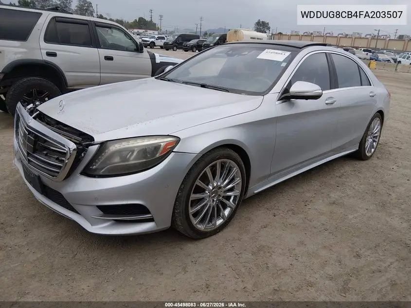 2015 Mercedes-Benz S 550 VIN: WDDUG8CB4FA203507 Lot: 45498083