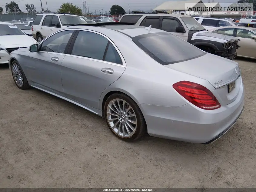 2015 Mercedes-Benz S 550 VIN: WDDUG8CB4FA203507 Lot: 45498083