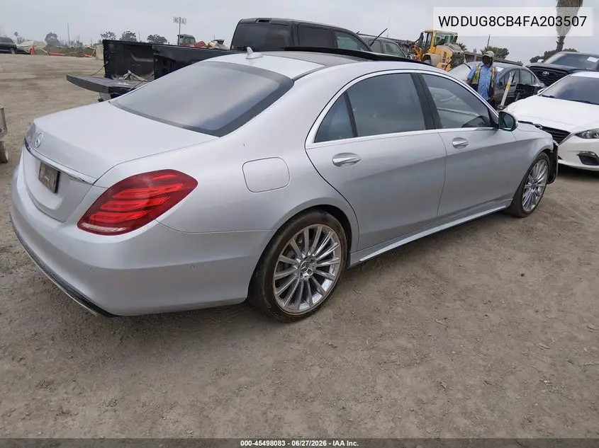 2015 Mercedes-Benz S 550 VIN: WDDUG8CB4FA203507 Lot: 45498083