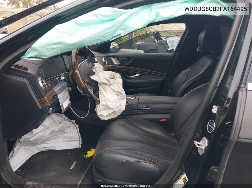 2015 Mercedes-Benz S 550 VIN: WDDUG8CB2FA164495 Lot: 45505825