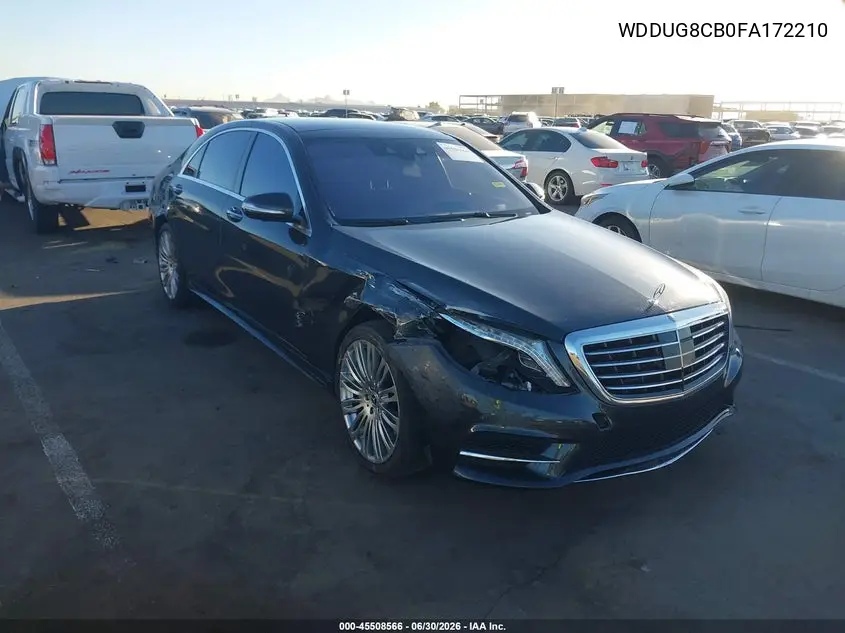 2015 Mercedes-Benz S 550 VIN: WDDUG8CB0FA172210 Lot: 45508566