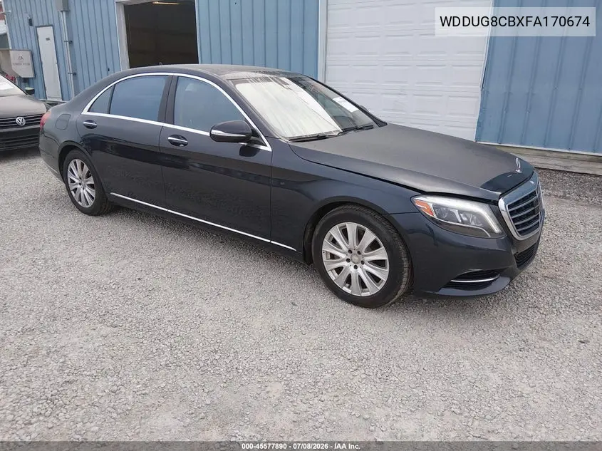 2015 Mercedes-Benz S 550 VIN: WDDUG8CBXFA170674 Lot: 45577890