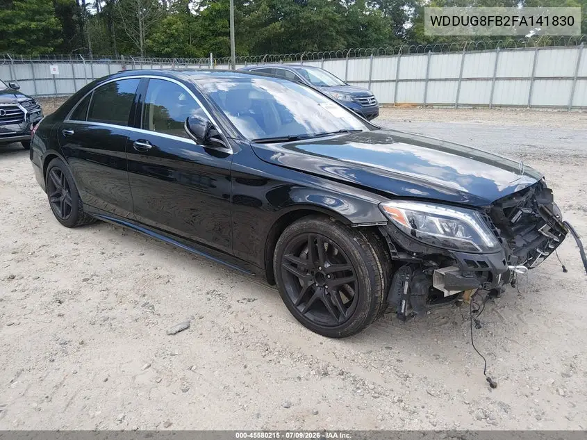 2015 Mercedes-Benz S 550 4Matic VIN: WDDUG8FB2FA141830 Lot: 45580215