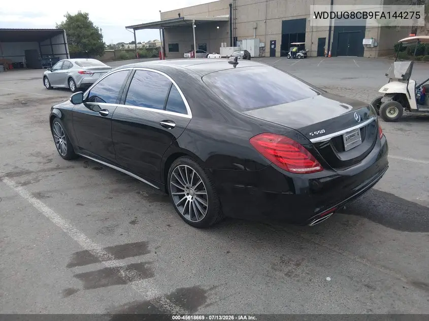 2015 Mercedes-Benz S 550 VIN: WDDUG8CB9FA144275 Lot: 45618669