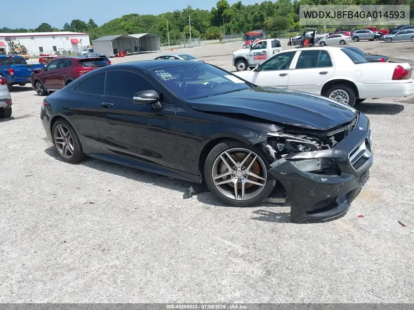 2016 Mercedes-Benz S 550 4Matic VIN: WDDXJ8FB4GA014593 Lot: 45589533