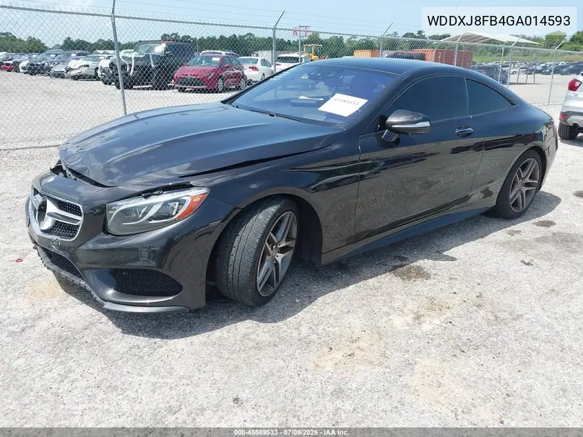 2016 Mercedes-Benz S 550 4Matic VIN: WDDXJ8FB4GA014593 Lot: 45589533