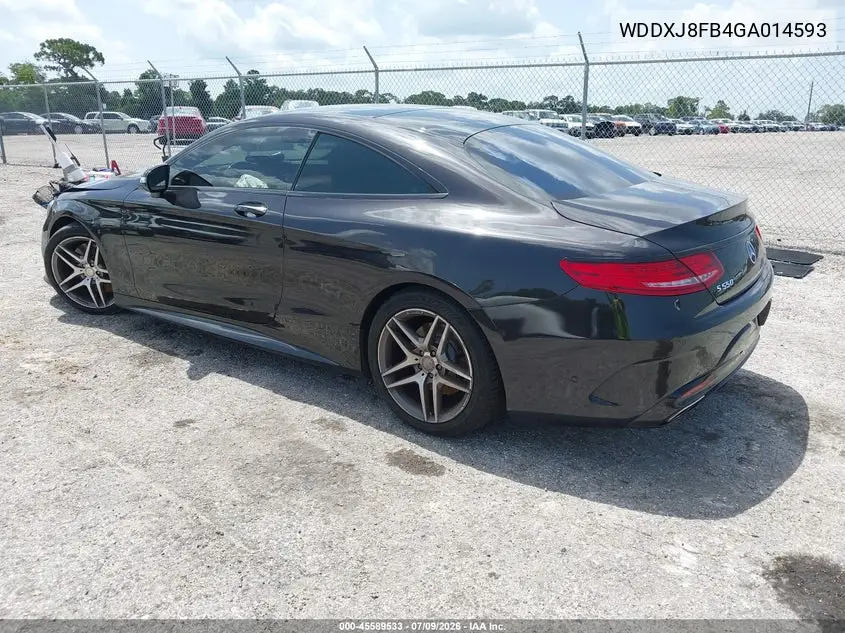 2016 Mercedes-Benz S 550 4Matic VIN: WDDXJ8FB4GA014593 Lot: 45589533