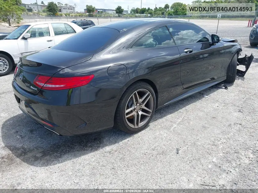 2016 Mercedes-Benz S 550 4Matic VIN: WDDXJ8FB4GA014593 Lot: 45589533