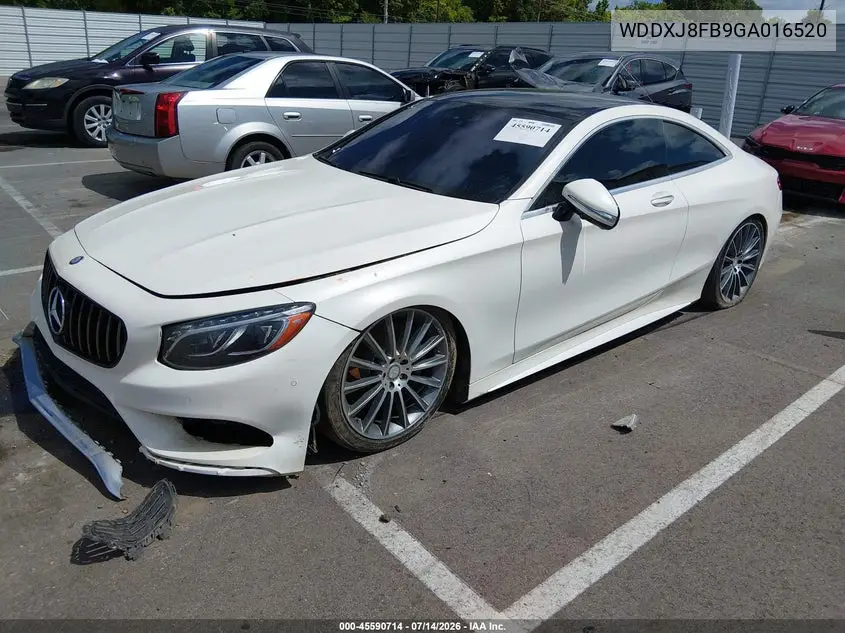 2016 Mercedes-Benz S 550 4Matic VIN: WDDXJ8FB9GA016520 Lot: 45590714