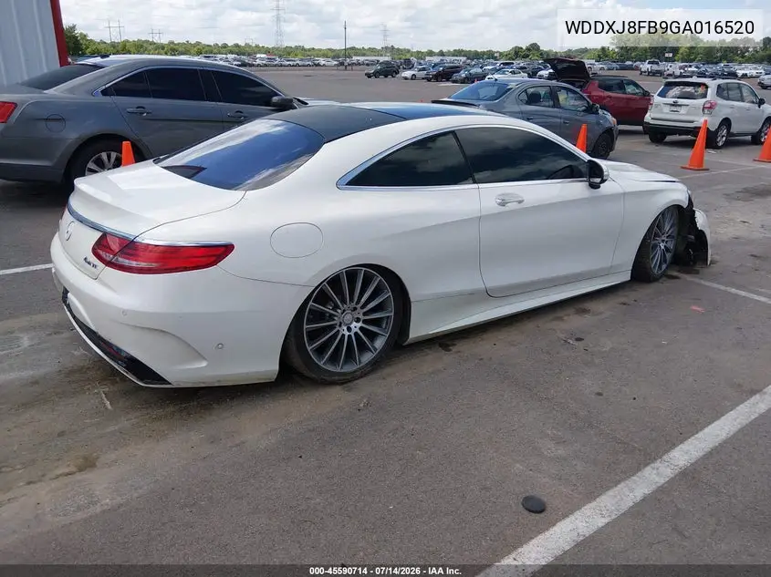 2016 Mercedes-Benz S 550 4Matic VIN: WDDXJ8FB9GA016520 Lot: 45590714