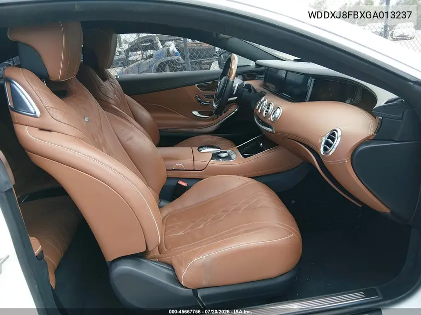 2016 Mercedes-Benz S 550 4Matic VIN: WDDXJ8FBXGA013237 Lot: 45667756