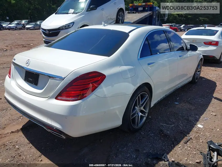 2016 Mercedes-Benz S 550 VIN: WDDUG8CB3GA253753 Lot: 45680587