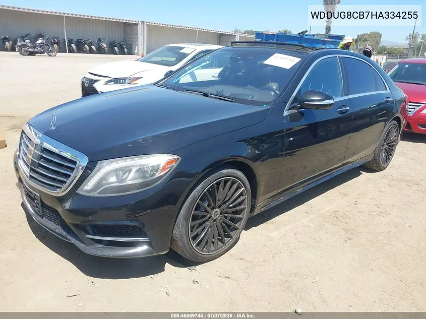 2017 Mercedes-Benz S 550 VIN: WDDUG8CB7HA334255 Lot: 45569744