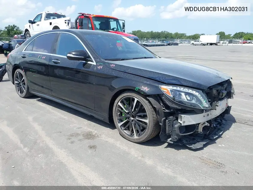 2017 Mercedes-Benz S 550 VIN: WDDUG8CB1HA302031 Lot: 45595720