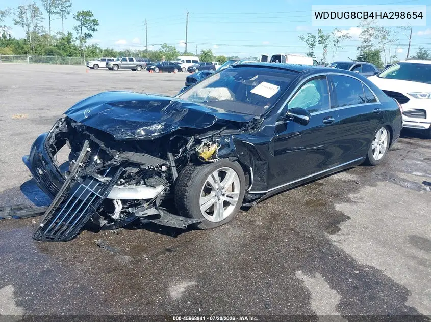2017 Mercedes-Benz S 550 VIN: WDDUG8CB4HA298654 Lot: 45668941