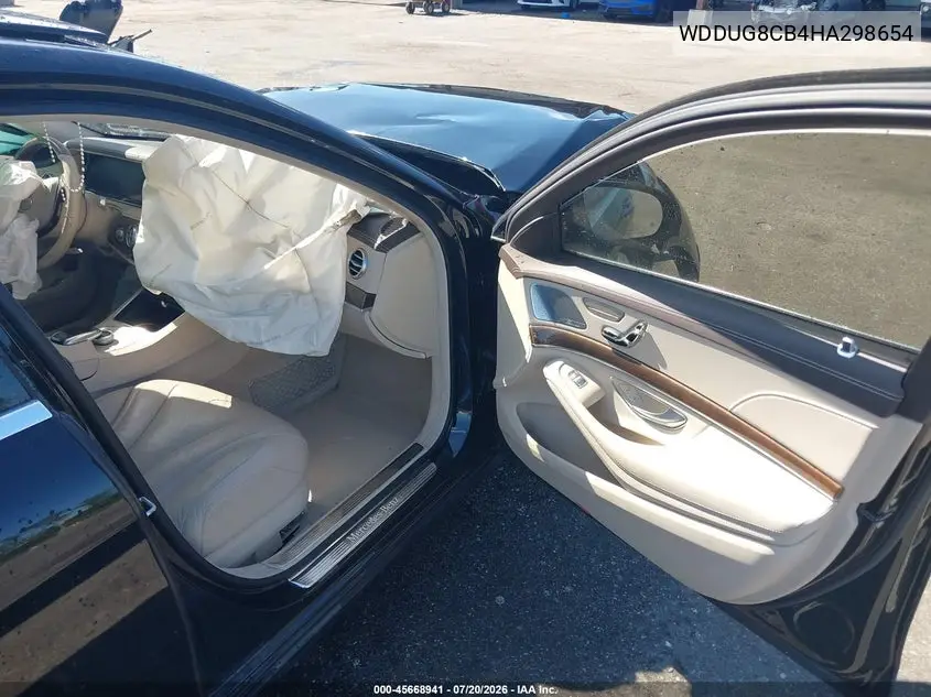2017 Mercedes-Benz S 550 VIN: WDDUG8CB4HA298654 Lot: 45668941