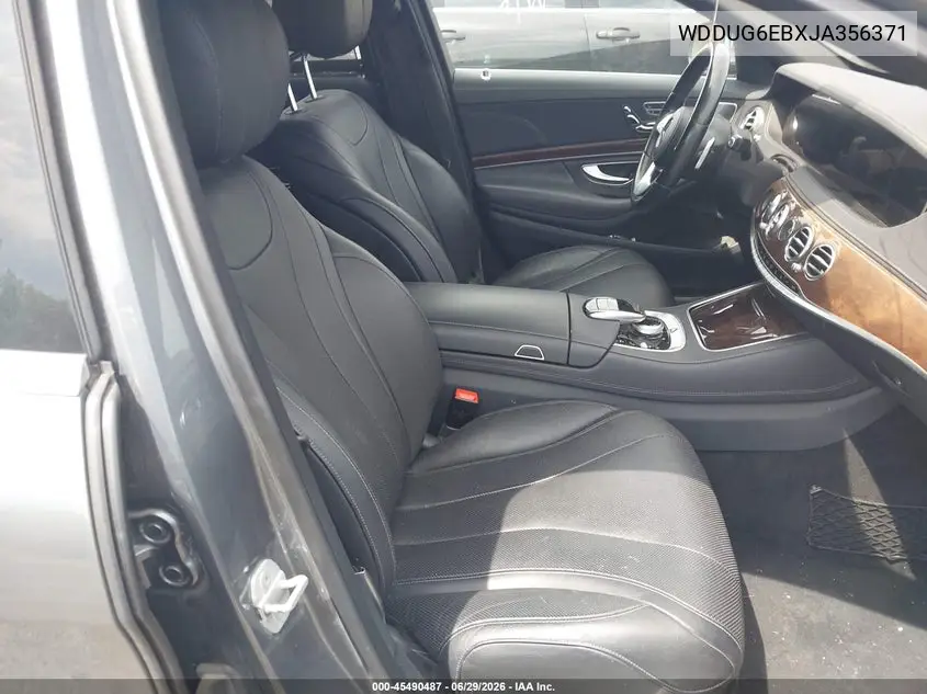 2018 Mercedes-Benz S 450 4Matic VIN: WDDUG6EBXJA356371 Lot: 45490487