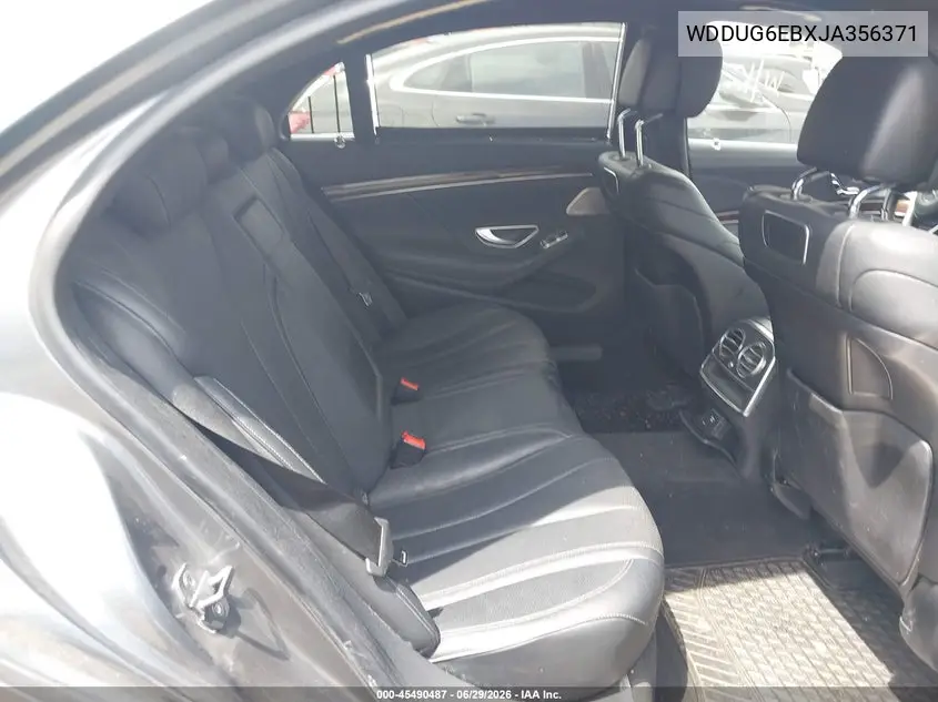 2018 Mercedes-Benz S 450 4Matic VIN: WDDUG6EBXJA356371 Lot: 45490487