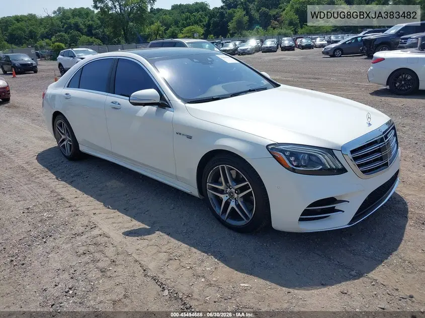 2018 Mercedes-Benz S 560 4Matic VIN: WDDUG8GBXJA383482 Lot: 45494686