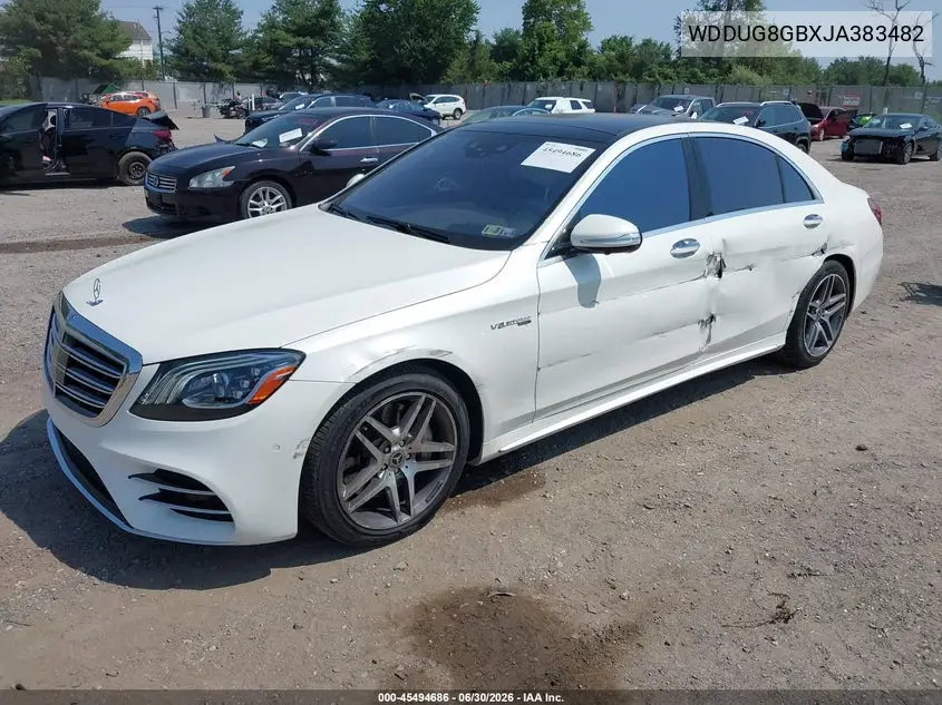 2018 Mercedes-Benz S 560 4Matic VIN: WDDUG8GBXJA383482 Lot: 45494686