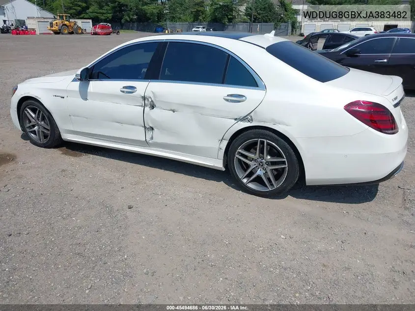 2018 Mercedes-Benz S 560 4Matic VIN: WDDUG8GBXJA383482 Lot: 45494686