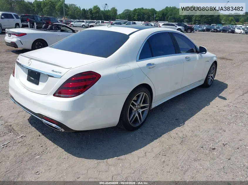 2018 Mercedes-Benz S 560 4Matic VIN: WDDUG8GBXJA383482 Lot: 45494686