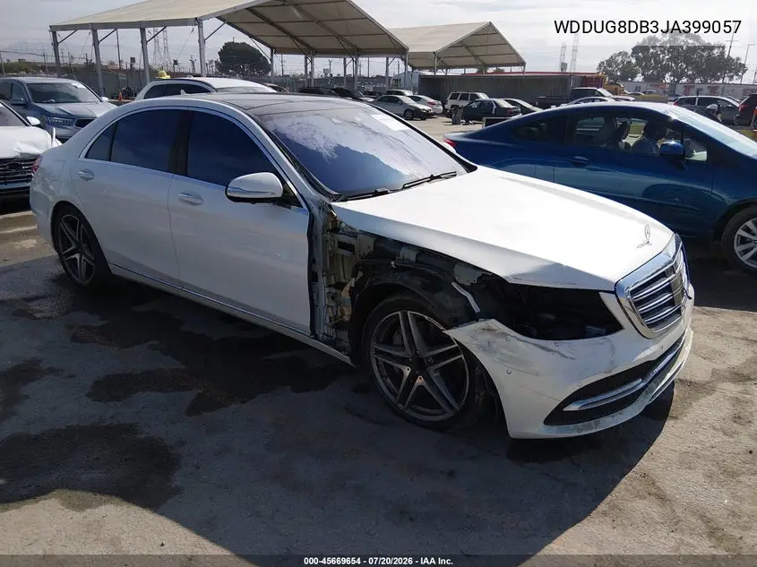 2018 Mercedes-Benz S 560 VIN: WDDUG8DB3JA399057 Lot: 45669654