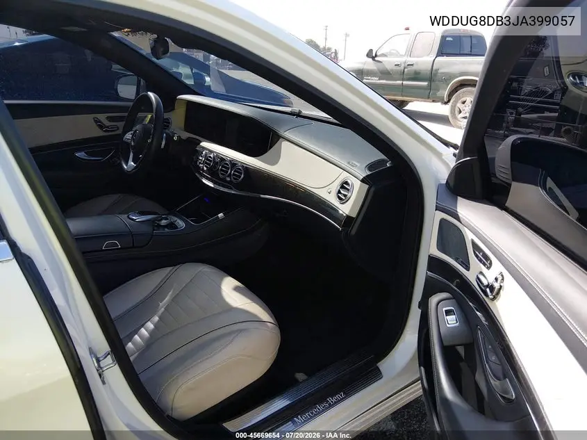 2018 Mercedes-Benz S 560 VIN: WDDUG8DB3JA399057 Lot: 45669654