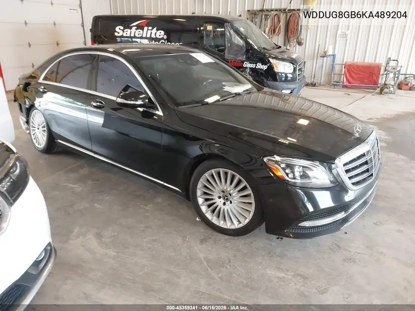 2019 Mercedes-Benz S 560 4Matic VIN: WDDUG8GB6KA489204 Lot: 45359341