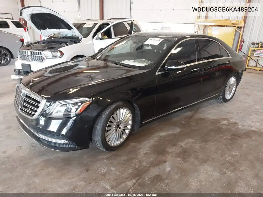 2019 Mercedes-Benz S 560 4Matic VIN: WDDUG8GB6KA489204 Lot: 45359341