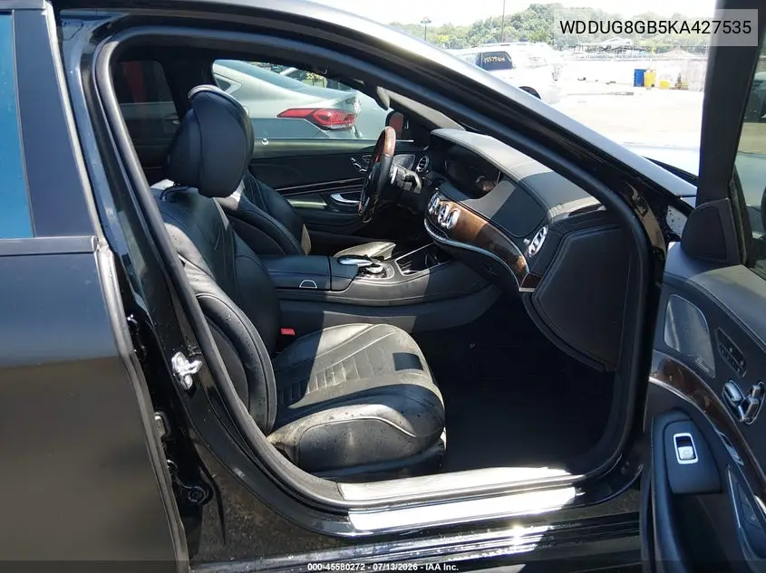 2019 Mercedes-Benz S 560 4Matic VIN: WDDUG8GB5KA427535 Lot: 45580272