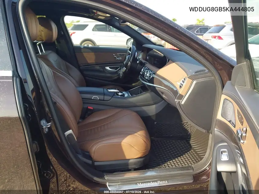 2019 Mercedes-Benz S 560 4Matic VIN: WDDUG8GB5KA444805 Lot: 45594557