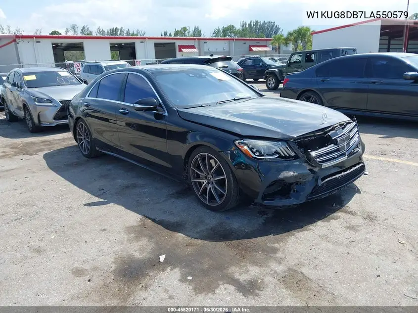 2020 Mercedes-Benz S 560 VIN: W1KUG8DB7LA550579 Lot: 45520171