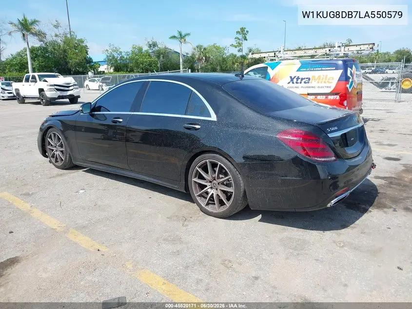2020 Mercedes-Benz S 560 VIN: W1KUG8DB7LA550579 Lot: 45520171