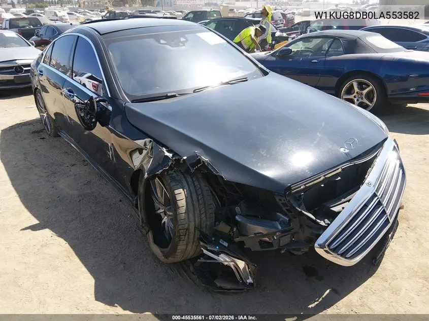 2020 Mercedes-Benz S 560 VIN: W1KUG8DB0LA553582 Lot: 45535561