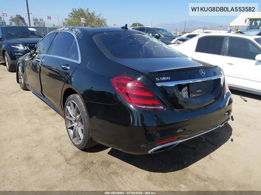 2020 Mercedes-Benz S 560 VIN: W1KUG8DB0LA553582 Lot: 45535561