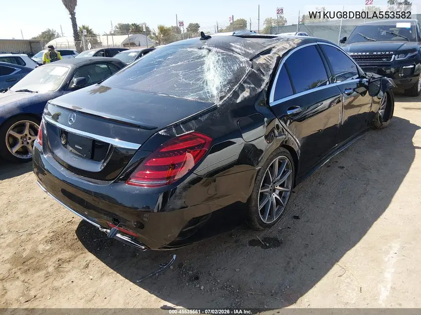 2020 Mercedes-Benz S 560 VIN: W1KUG8DB0LA553582 Lot: 45535561