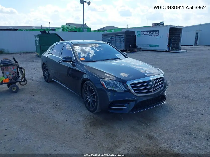 2020 Mercedes-Benz S 560 VIN: WDDUG8DB2LA503962 Lot: 45564992