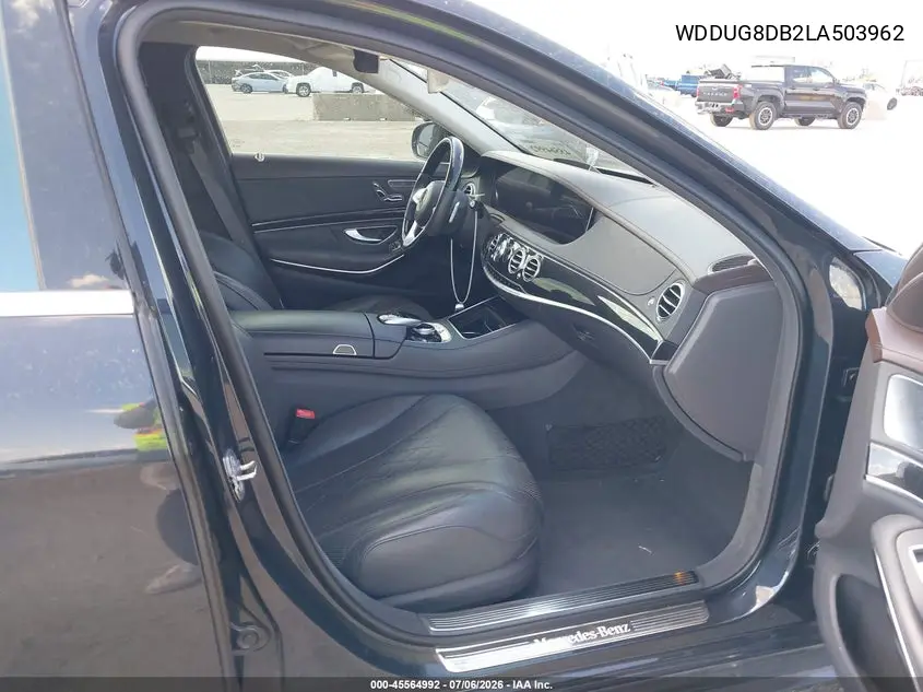 2020 Mercedes-Benz S 560 VIN: WDDUG8DB2LA503962 Lot: 45564992