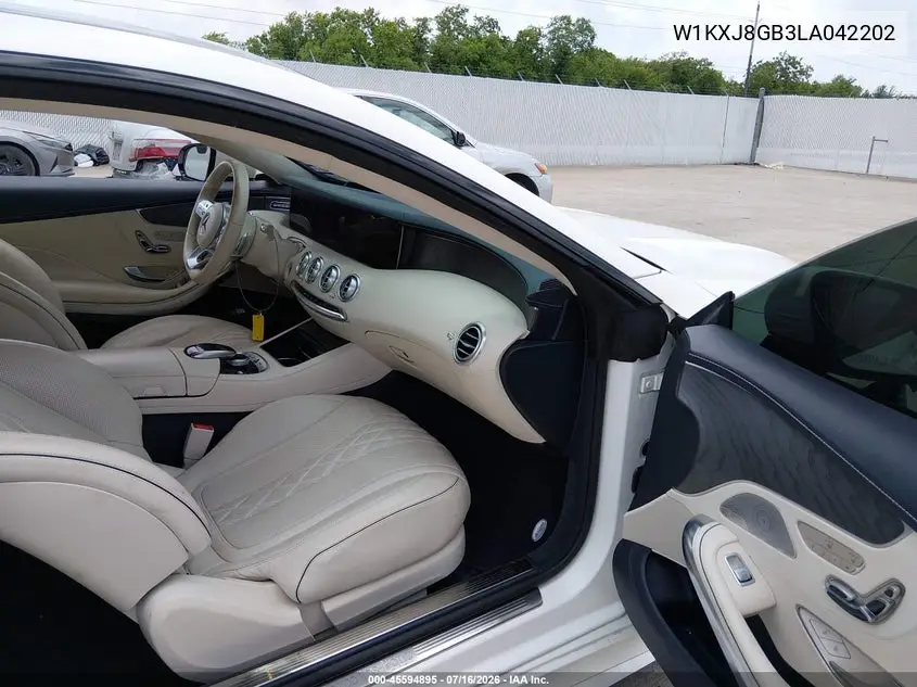 2020 Mercedes-Benz S 560 4Matic VIN: W1KXJ8GB3LA042202 Lot: 45594895