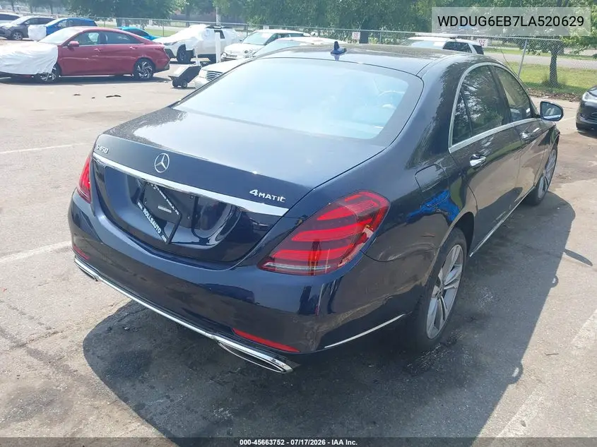 2020 Mercedes-Benz S 450 4Matic VIN: WDDUG6EB7LA520629 Lot: 45663752