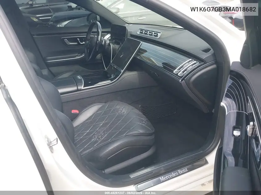 2021 Mercedes-Benz S 580 4Matic VIN: W1K6G7GB3MA018682 Lot: 45261237