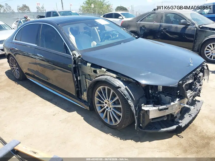 2021 Mercedes-Benz S 580 4Matic VIN: W1K6G7GB4MA050864 Lot: 45385105