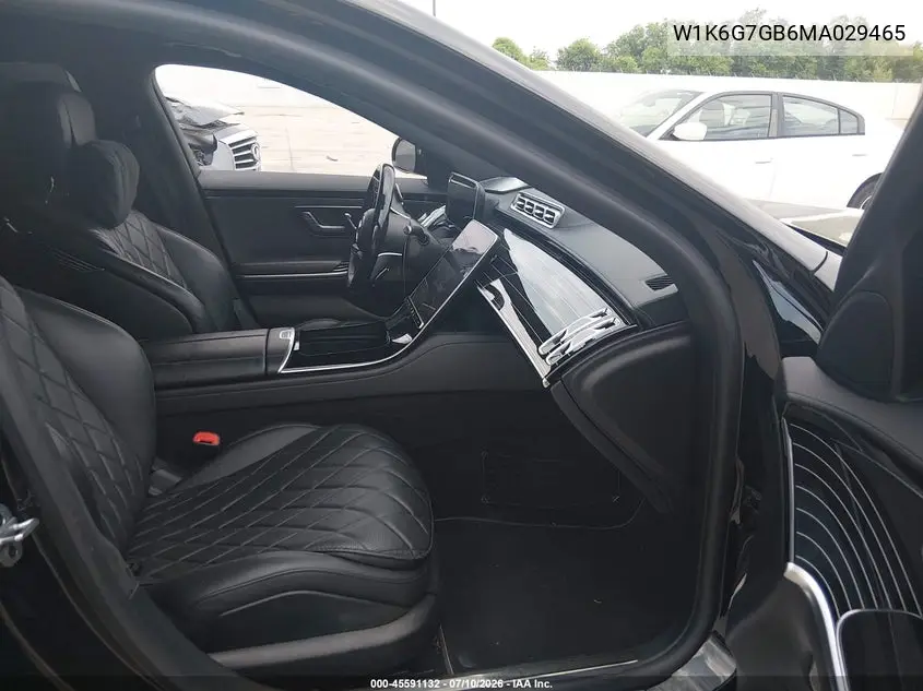 2021 Mercedes-Benz S 580 4Matic VIN: W1K6G7GB6MA029465 Lot: 45591132