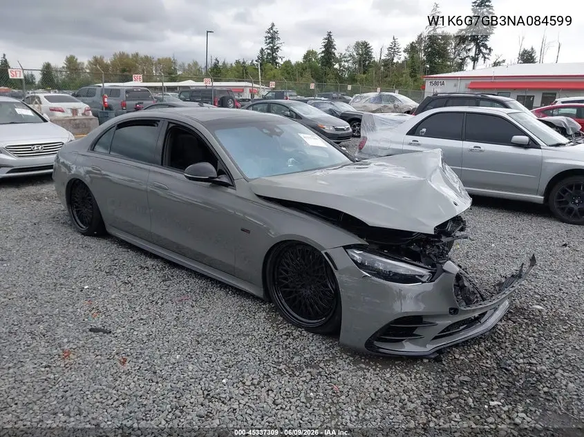 2022 Mercedes-Benz S 580 4Matic VIN: W1K6G7GB3NA084599 Lot: 45337309