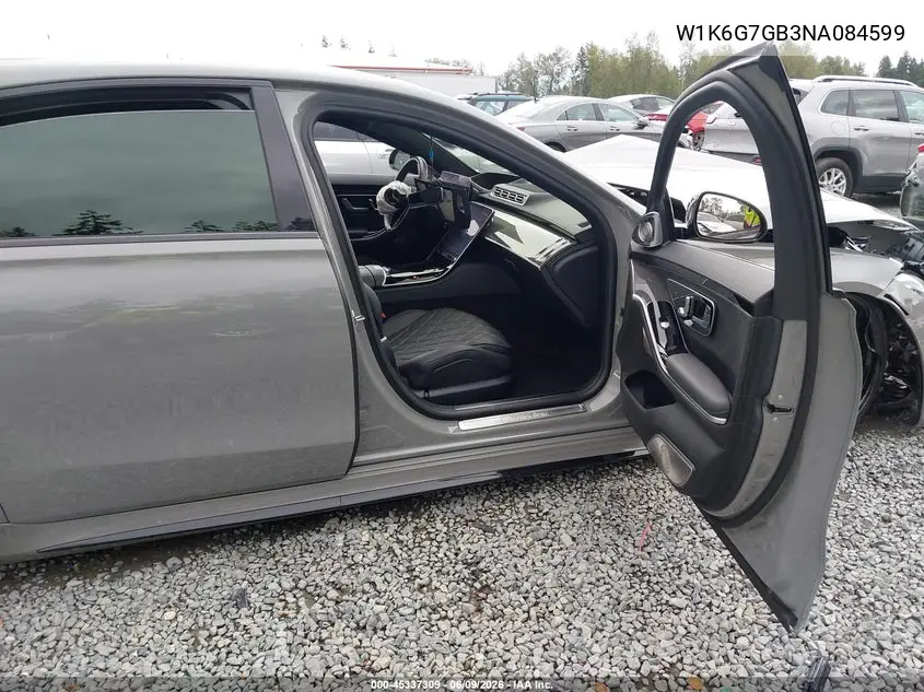 2022 Mercedes-Benz S 580 4Matic VIN: W1K6G7GB3NA084599 Lot: 45337309