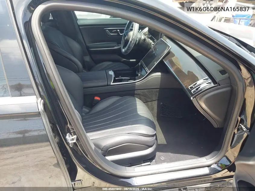 2022 Mercedes-Benz S 500 4Matic VIN: W1K6G6DB6NA165837 Lot: 45401653
