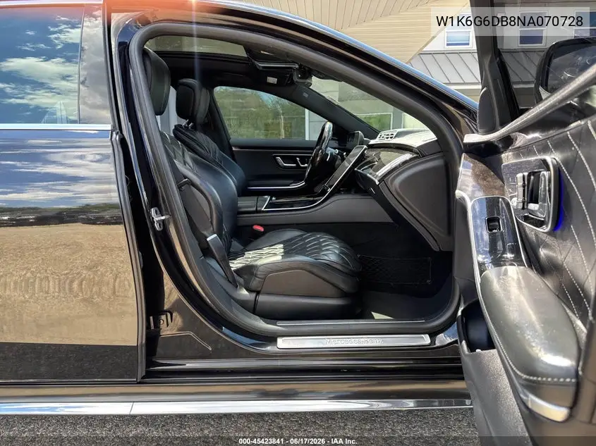 2022 Mercedes-Benz S 500 4Matic VIN: W1K6G6DB8NA070728 Lot: 45423841