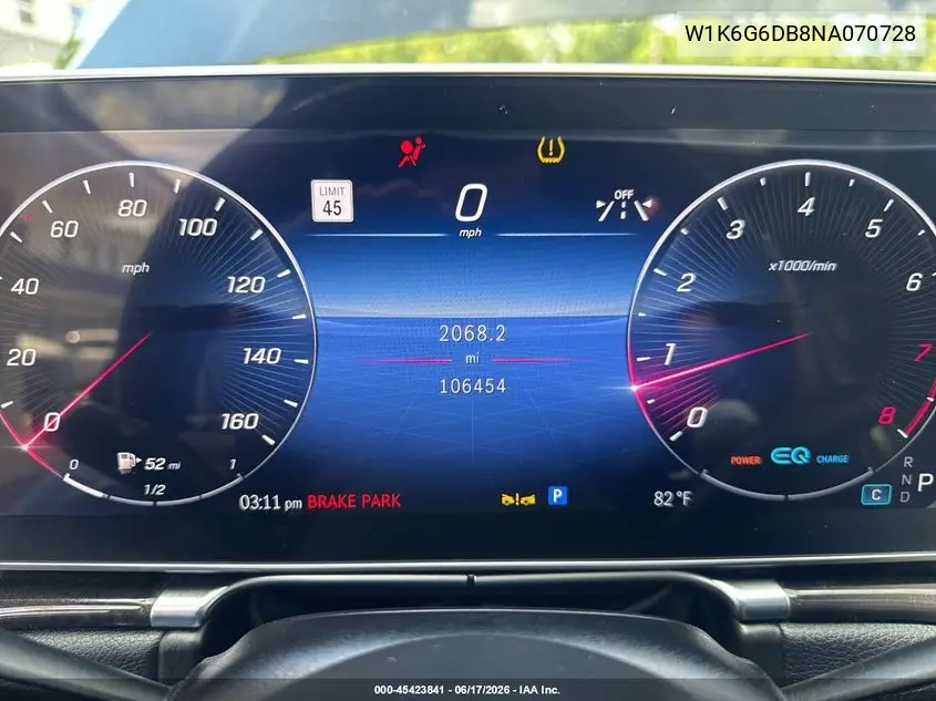 2022 Mercedes-Benz S 500 4Matic VIN: W1K6G6DB8NA070728 Lot: 45423841